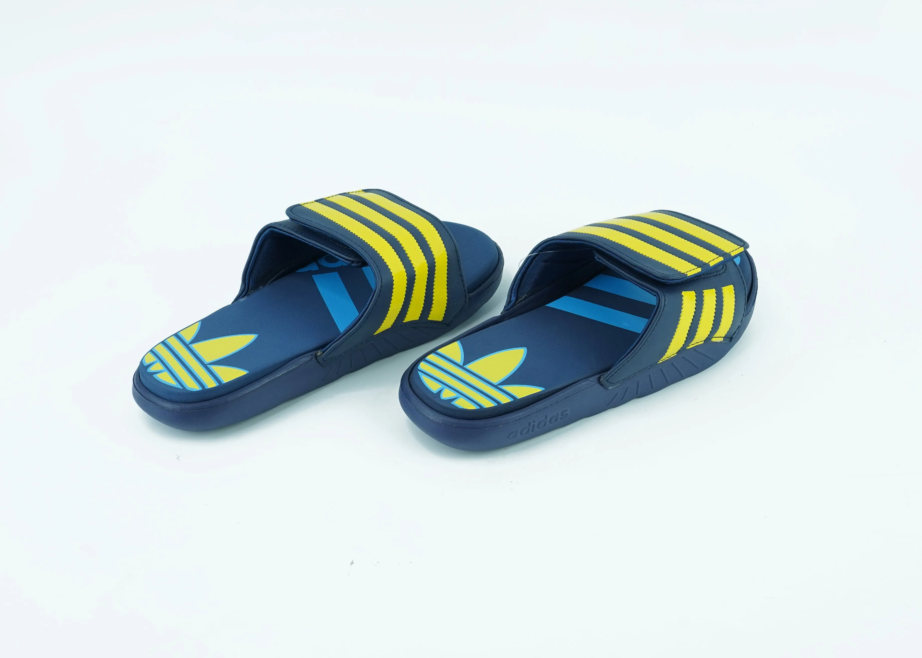 Adidas green and blue Slippers For Men