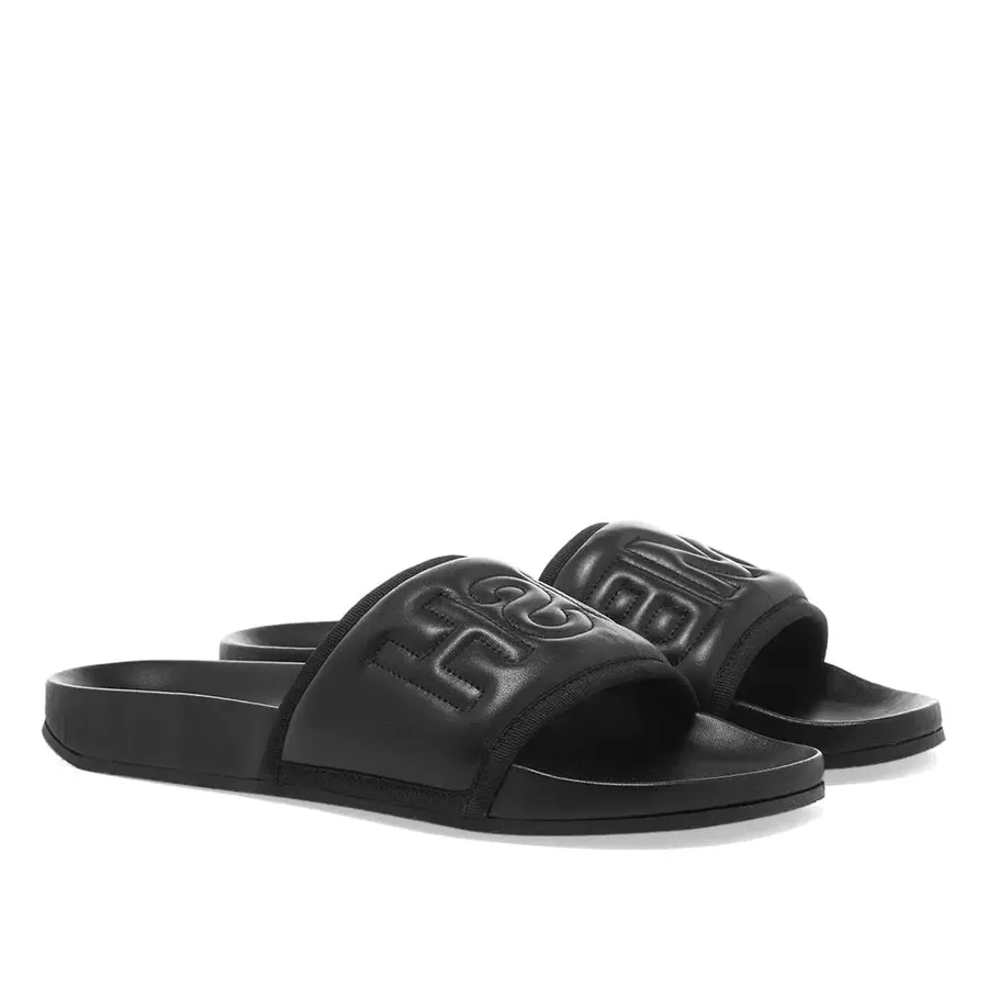 AMBUSH LEATHER SLIDES