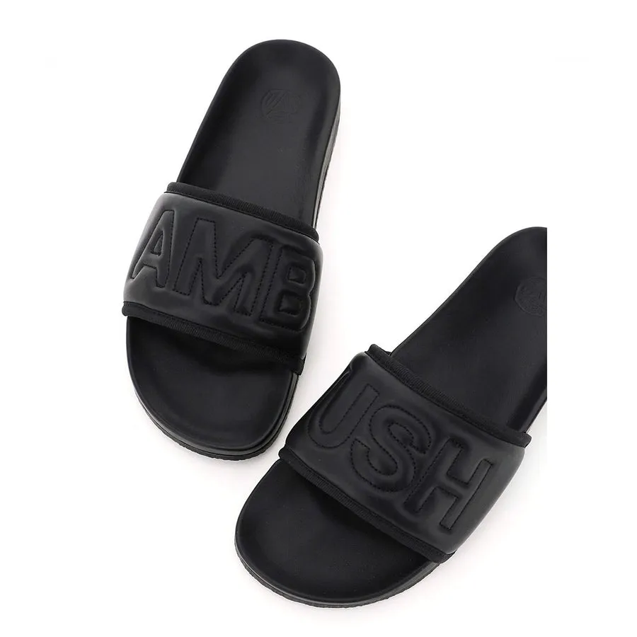 AMBUSH LEATHER SLIDES
