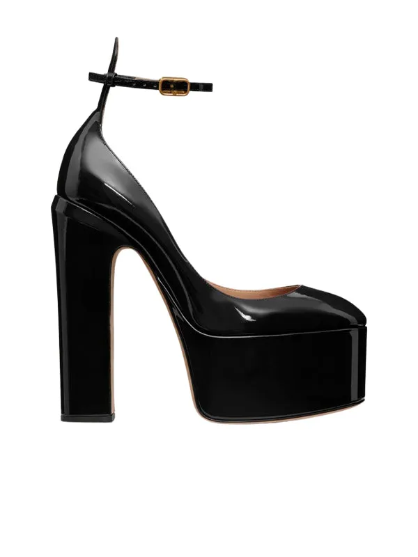 Ankle Strap Platform Leather  Sandal