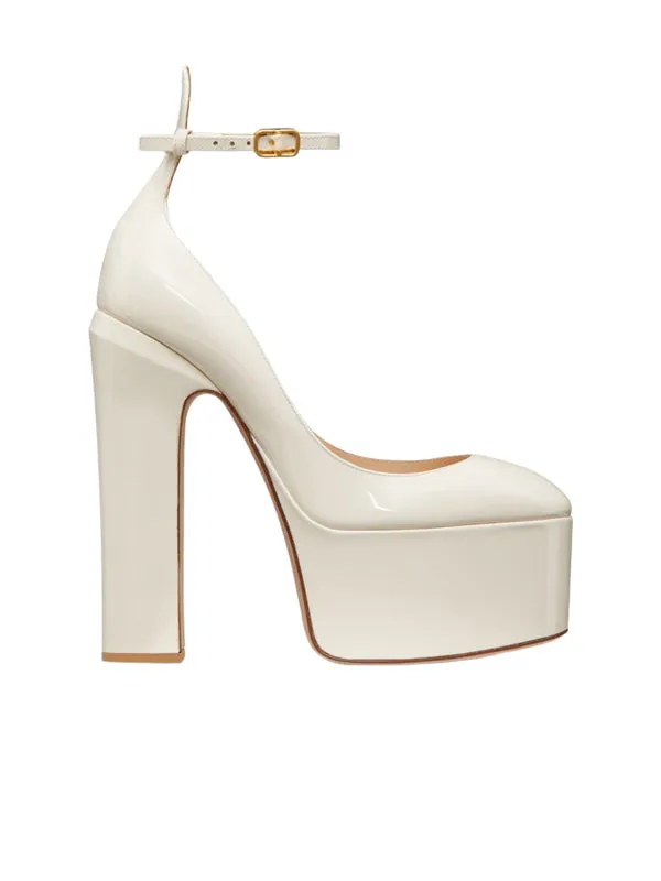 Ankle Strap Platform Leather  Sandal