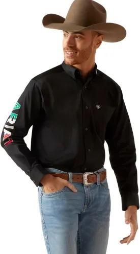 Ariat Men's Big and Tall Team Logo Long Sleeve Twill Shirt