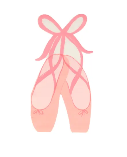 Ballet Slipper Diecut Napkins