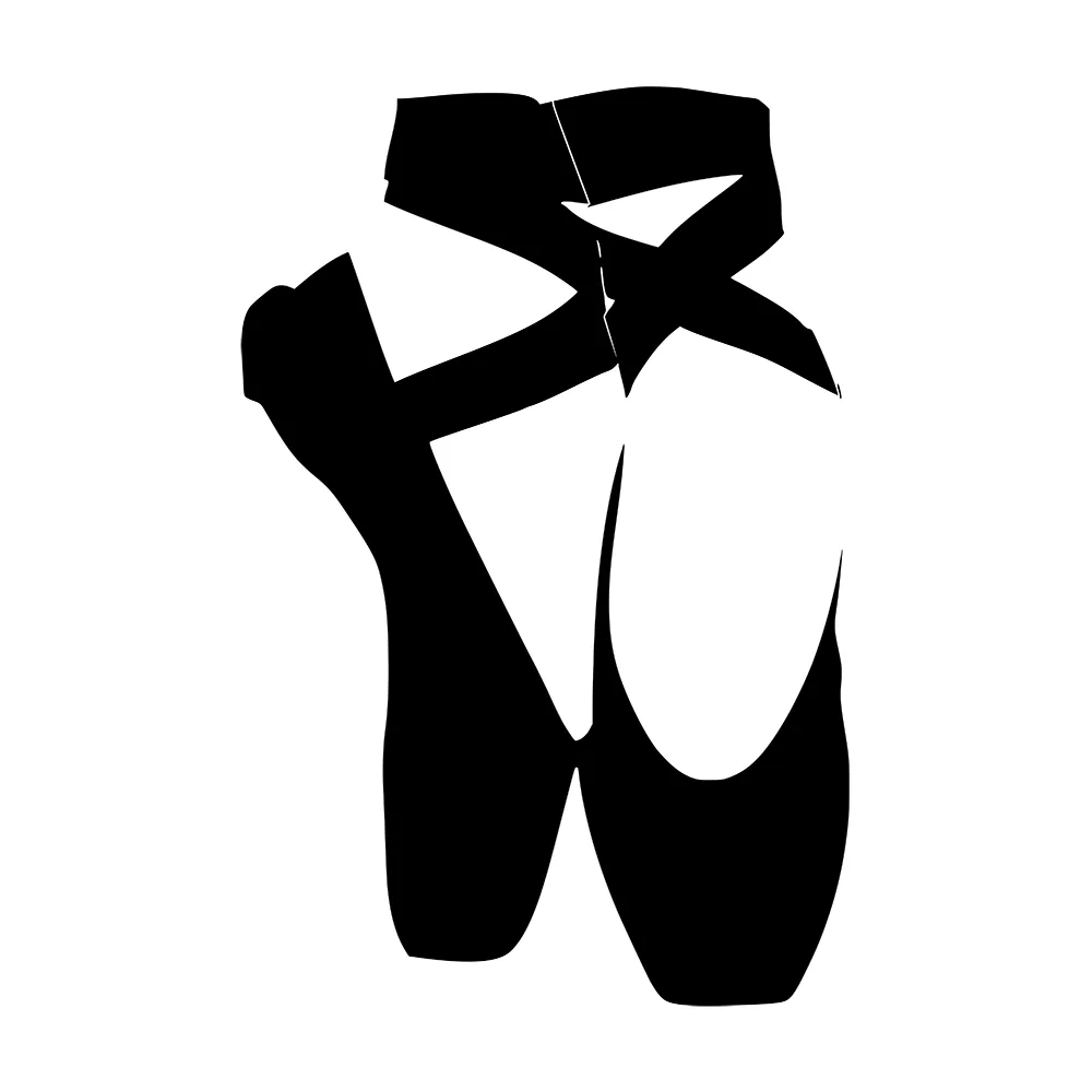 Ballet Slippers Vinyl Decal Sticker