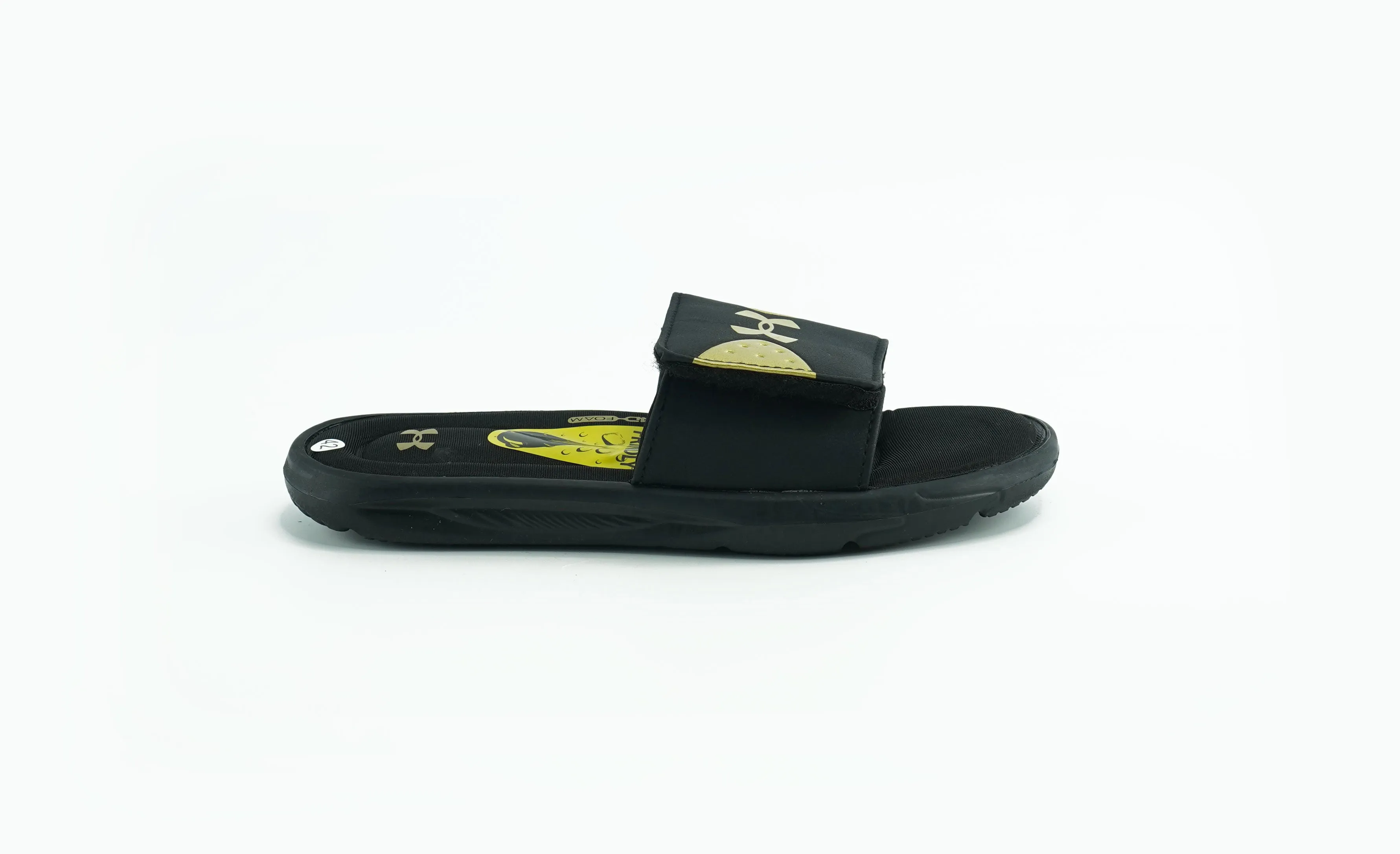 Black and Gold Slides For Men