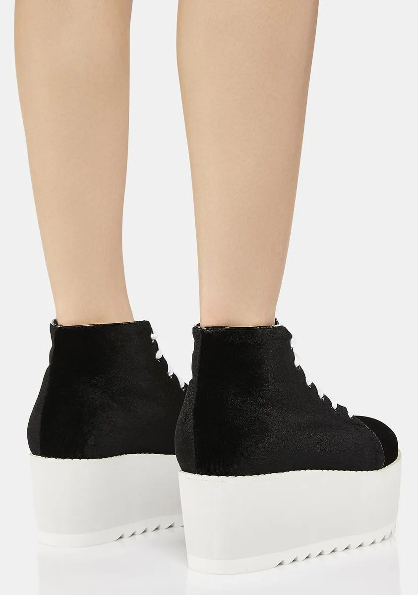 Black Barletta Platform Sneakers