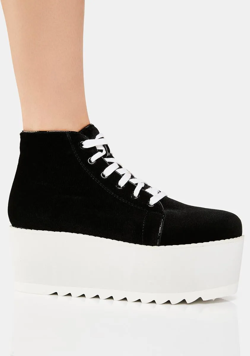 Black Barletta Platform Sneakers