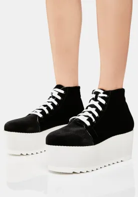 Black Barletta Platform Sneakers