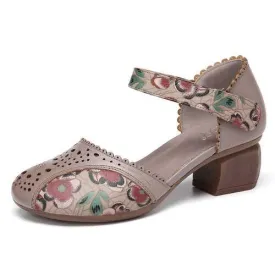 Block Heel D'Orsay Pumps