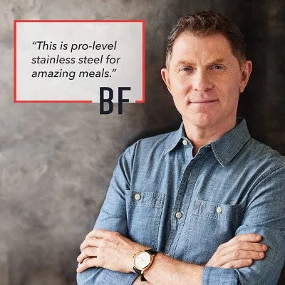 Bobby Flay 3.5qt Stainless Steel Covered Chef's Pan