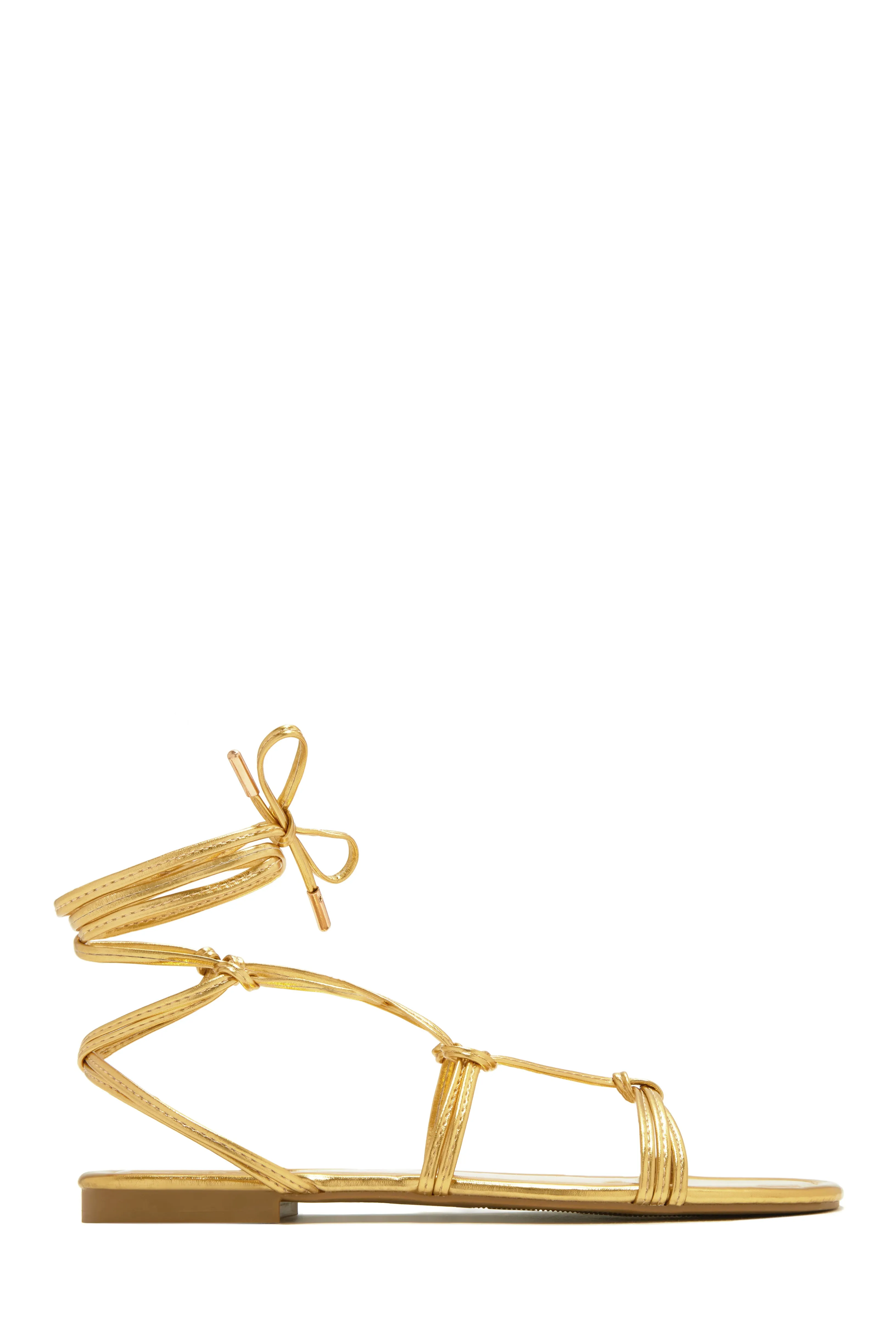 Coastal Villa Lace Up Sandals - Nude