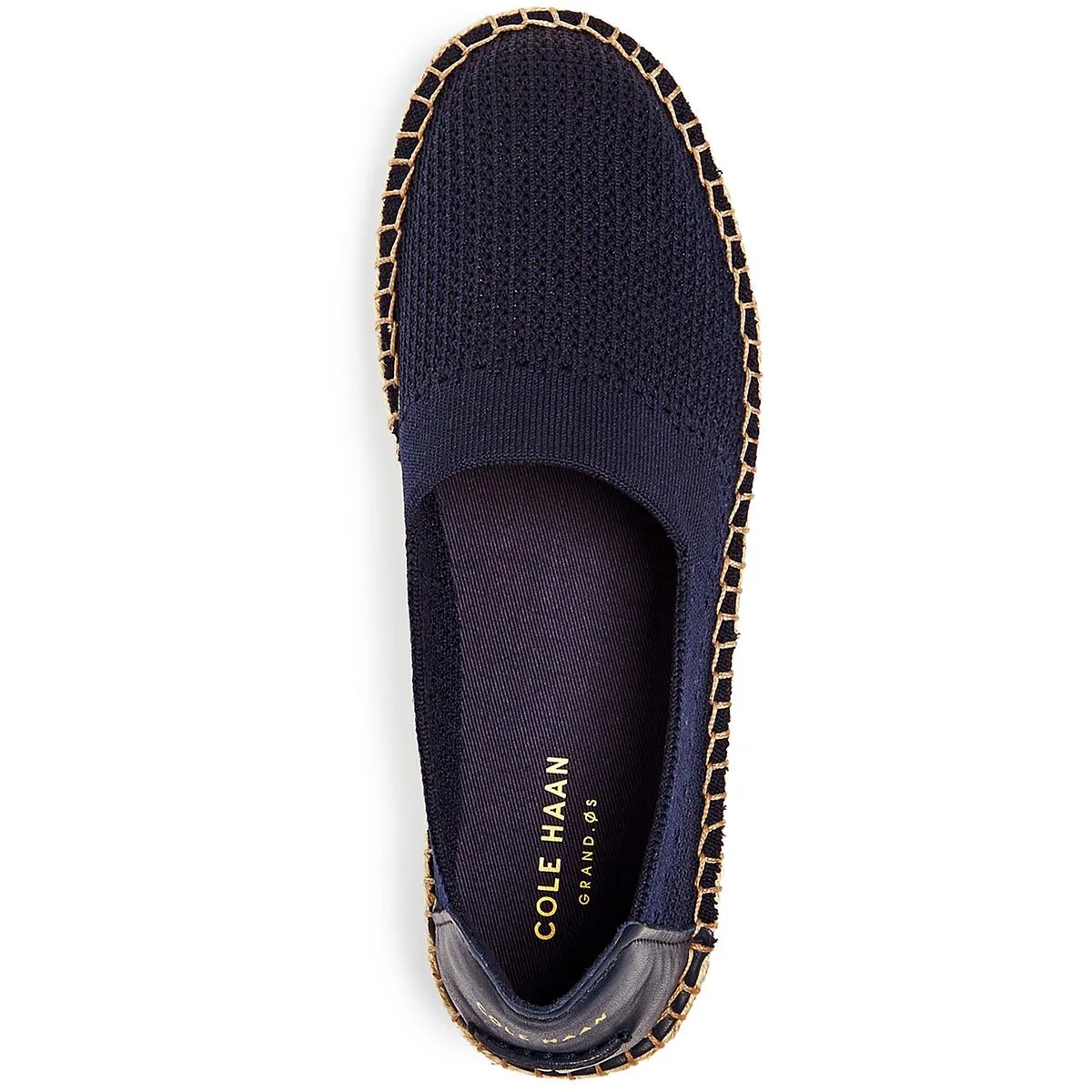 Cole Haan Womens Cloudfeel Leather Trim Slip On Espadrilles