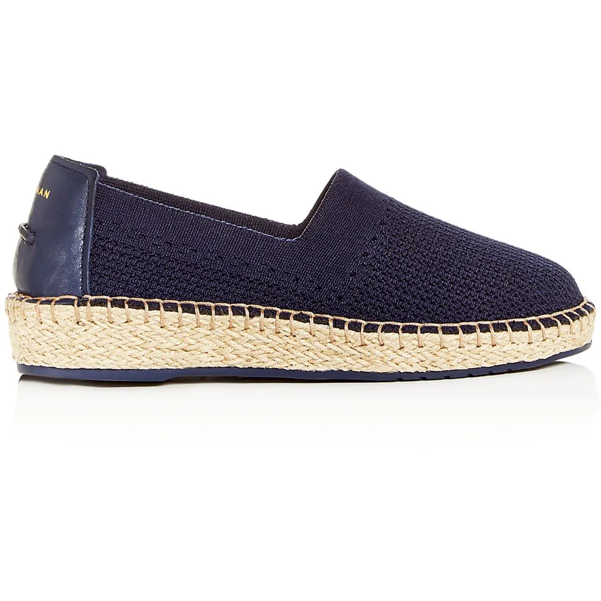 Cole Haan Womens Cloudfeel Leather Trim Slip On Espadrilles