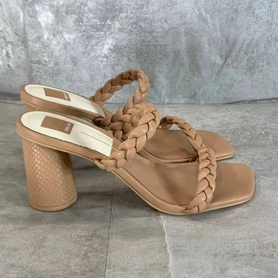 DOLCE VITA Women's Cafe Stella Nairi Braided Square-Toe Slide Sandals SZ 10
