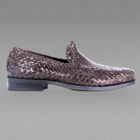 Ferradini Formal Weave Slip-on in Chocolate