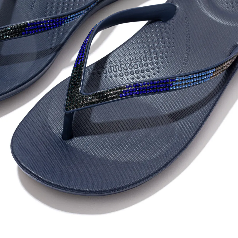 iQUSHION Ombre-Sparkle Flip-Flops