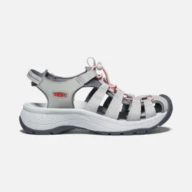KEEN WOMEN'S ASTORIA WEST SANDAL GREY/CORAL 1023589