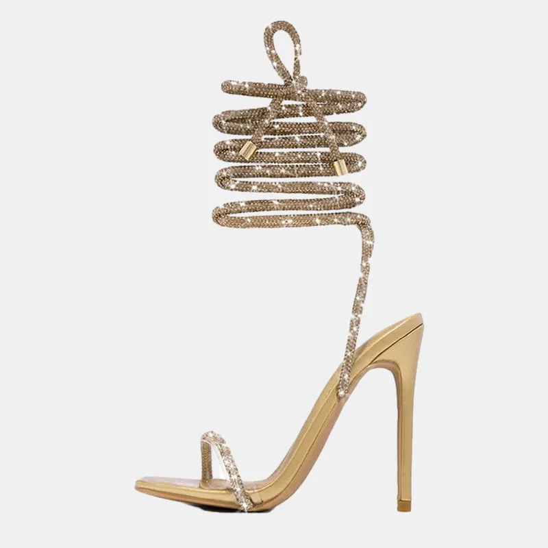 Lace-up Party Sandals