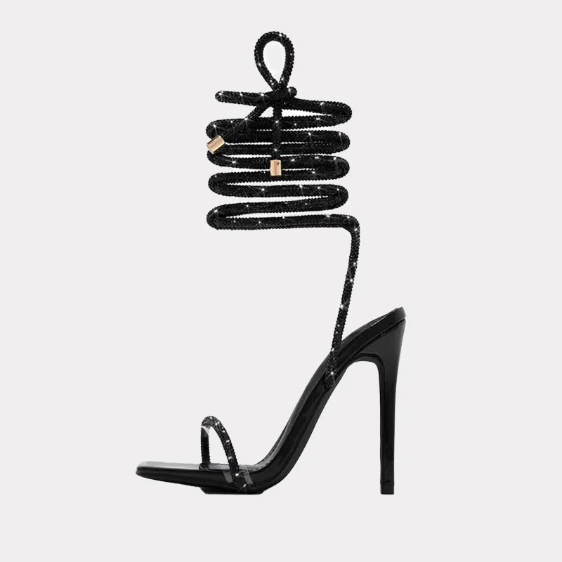 Lace-up Party Sandals