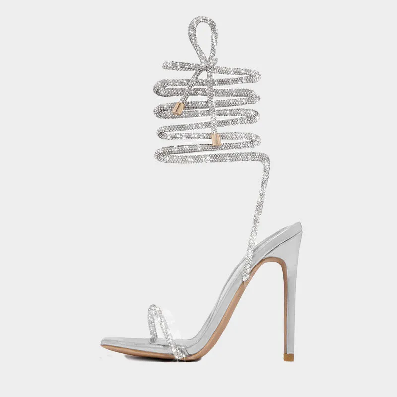 Lace-up Party Sandals