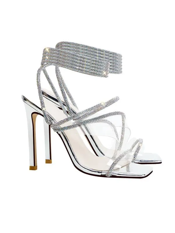 Lace Up Square Toe&Sandals