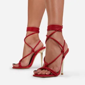 Lemonade ORBIT lace up square toe heel
