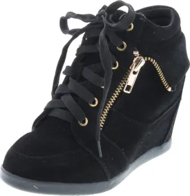 Link Gladys-24K Children Girl's Comfort Hidden Wedge Lace Up Ankle Sneakers