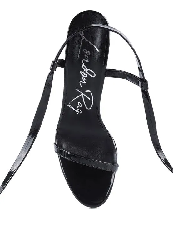 London Rag Stiletto Lace Up Leg Sandals