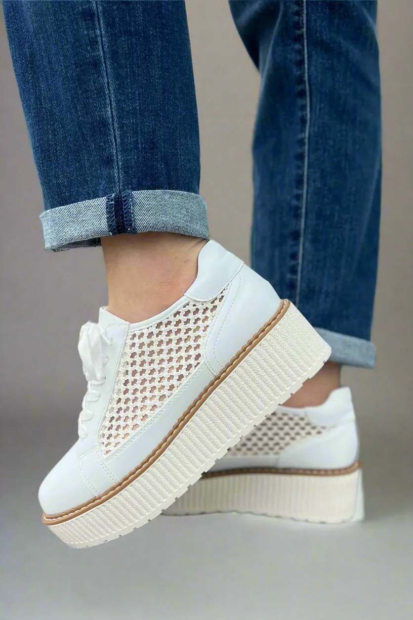 Mercer Mesh Sneaker - White