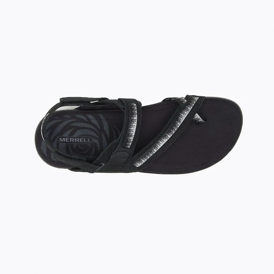 Merrell Women's Terran 3 Cush Post Convert Sandals- Black