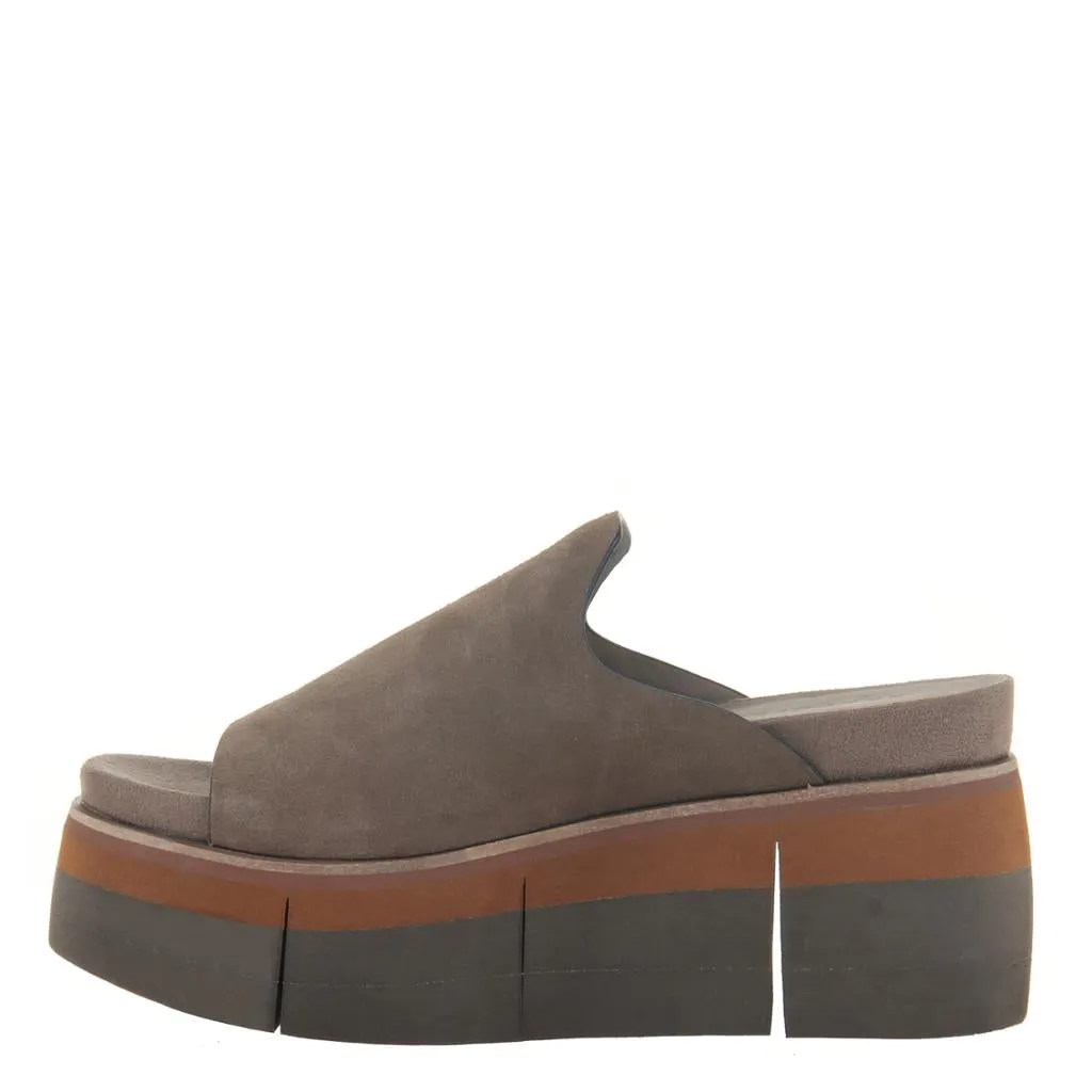 NAKED FEET - FLOW in OTTER Wedge Sandals