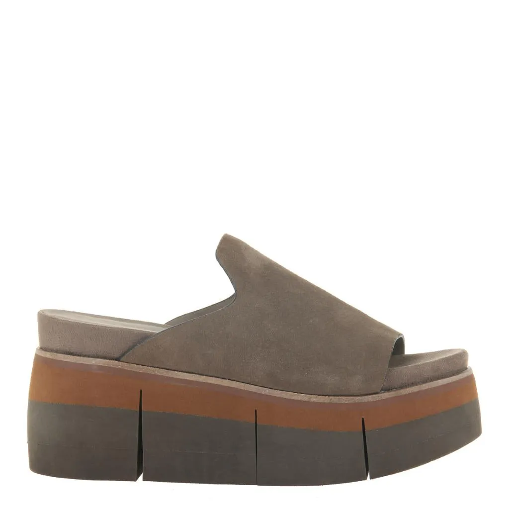 NAKED FEET - FLOW in OTTER Wedge Sandals