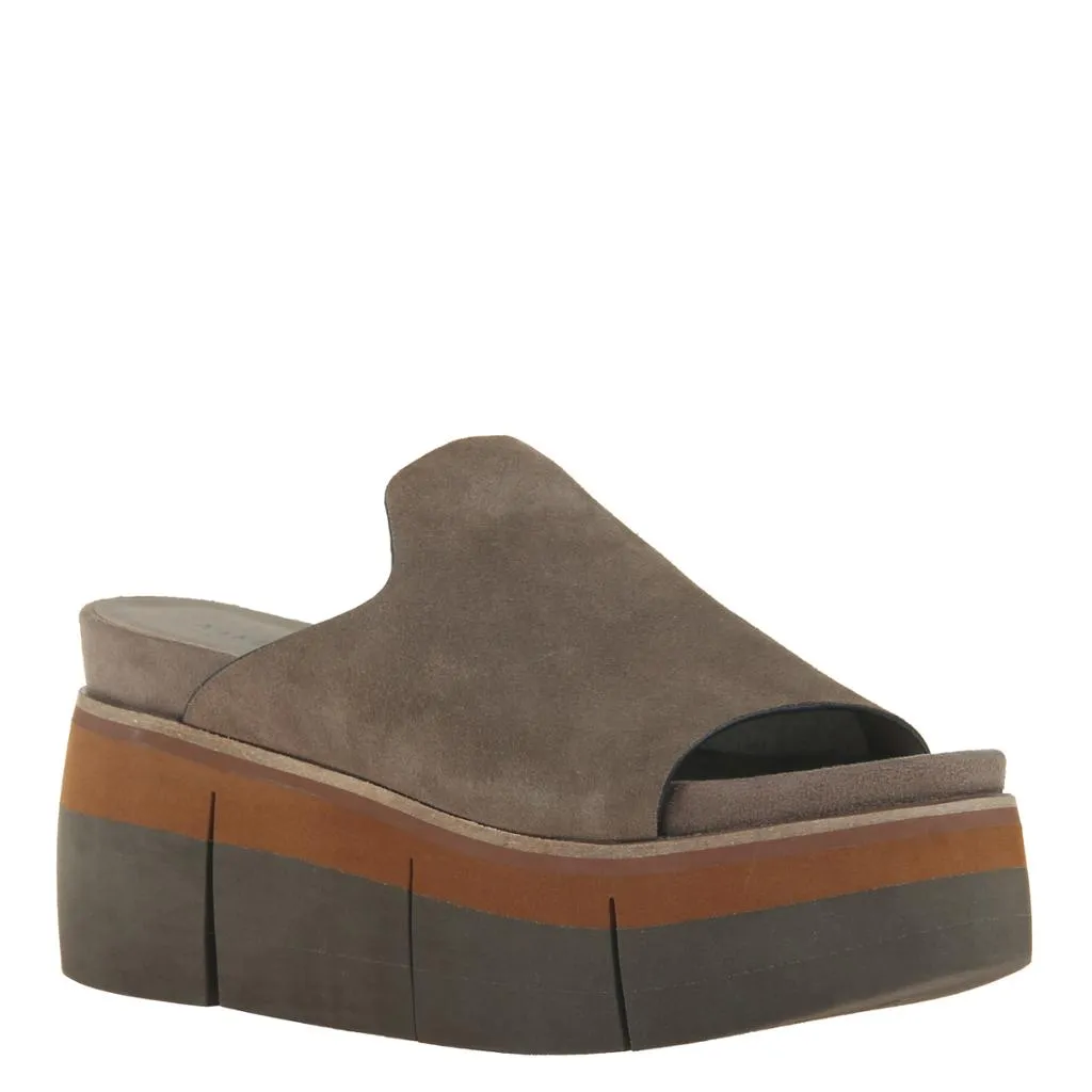 NAKED FEET - FLOW in OTTER Wedge Sandals