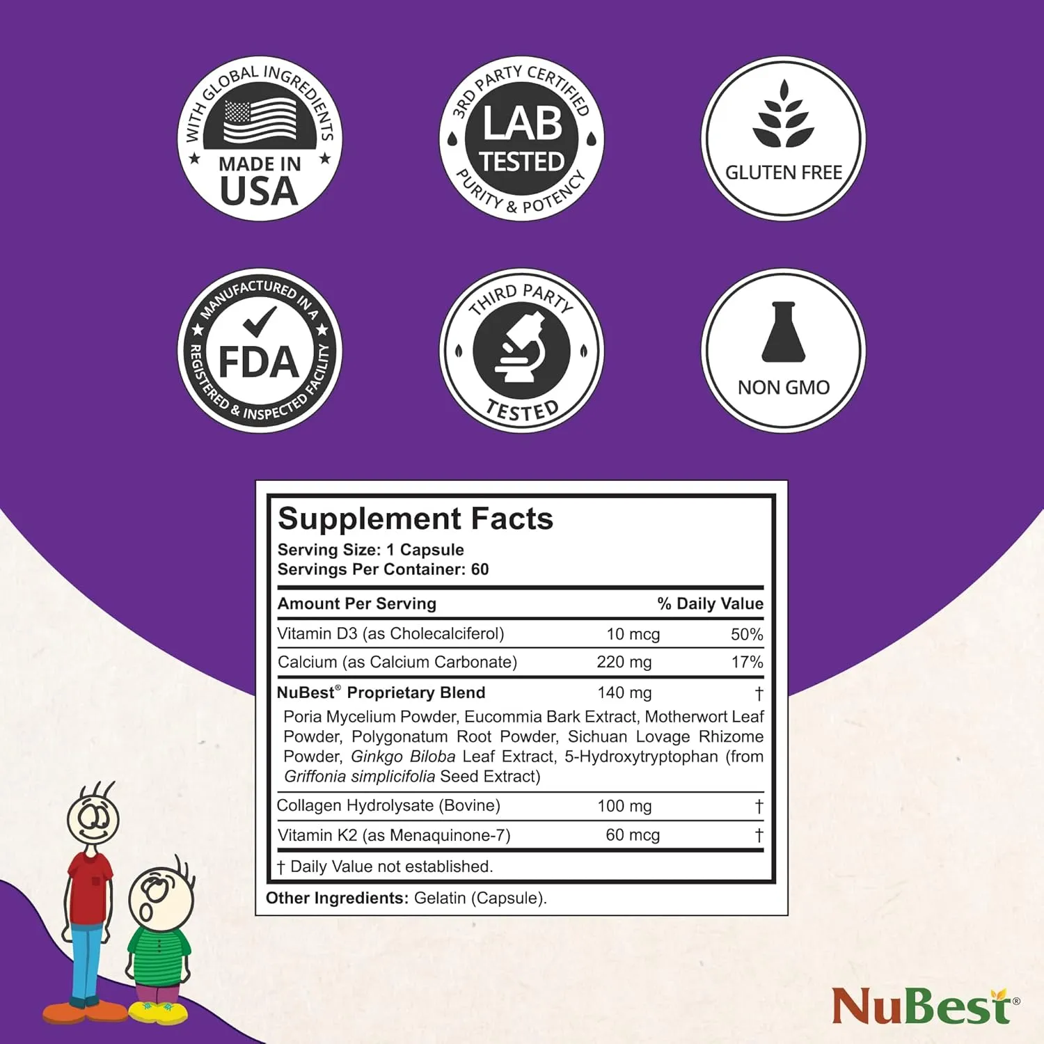 NuBest Tall 10  - Advanced Bone Strength Formula - Supports Immunity, Healthy Development & Optimal Wellness - for Children (10 ) & Teens Who Drink Milk Daily - 2 Pack | 2 Months Supply