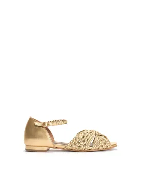 Olina 20 Hand-braided leather Gold