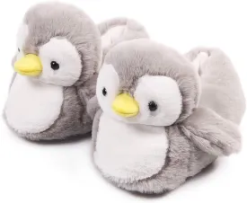 Penguin Cute Women Slippers Funny Animal Slippers Novelty Plush Slippers Fluffy Fuzzy Winter Warm Bedroom House Shoes Cartoon Slippers for Women Men Teen Girls