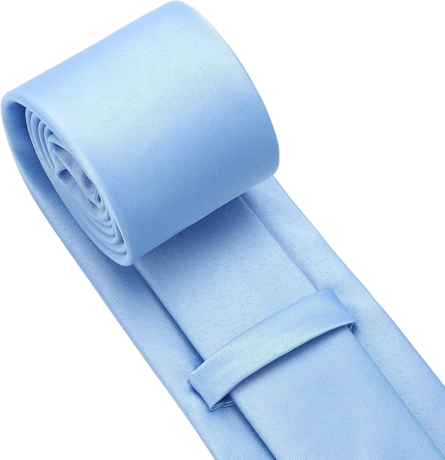 PenSee Men's Tie Set Solid Pure Color 3.15" (8CM) Classic Formal Plain Necktie and Pocket Square Set For Men