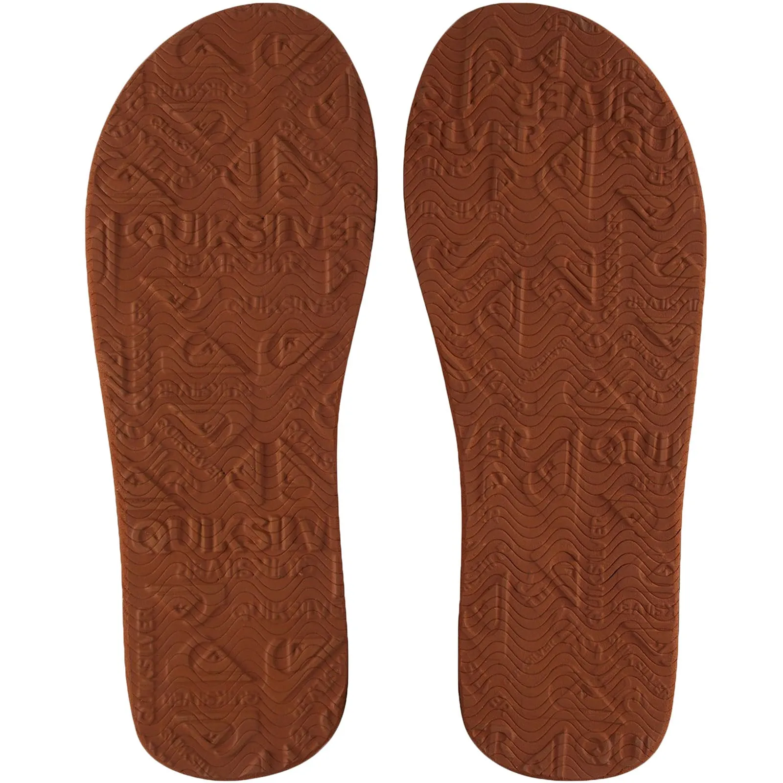 Quiksilver Mens Molokai Leather Flip Flops - Black