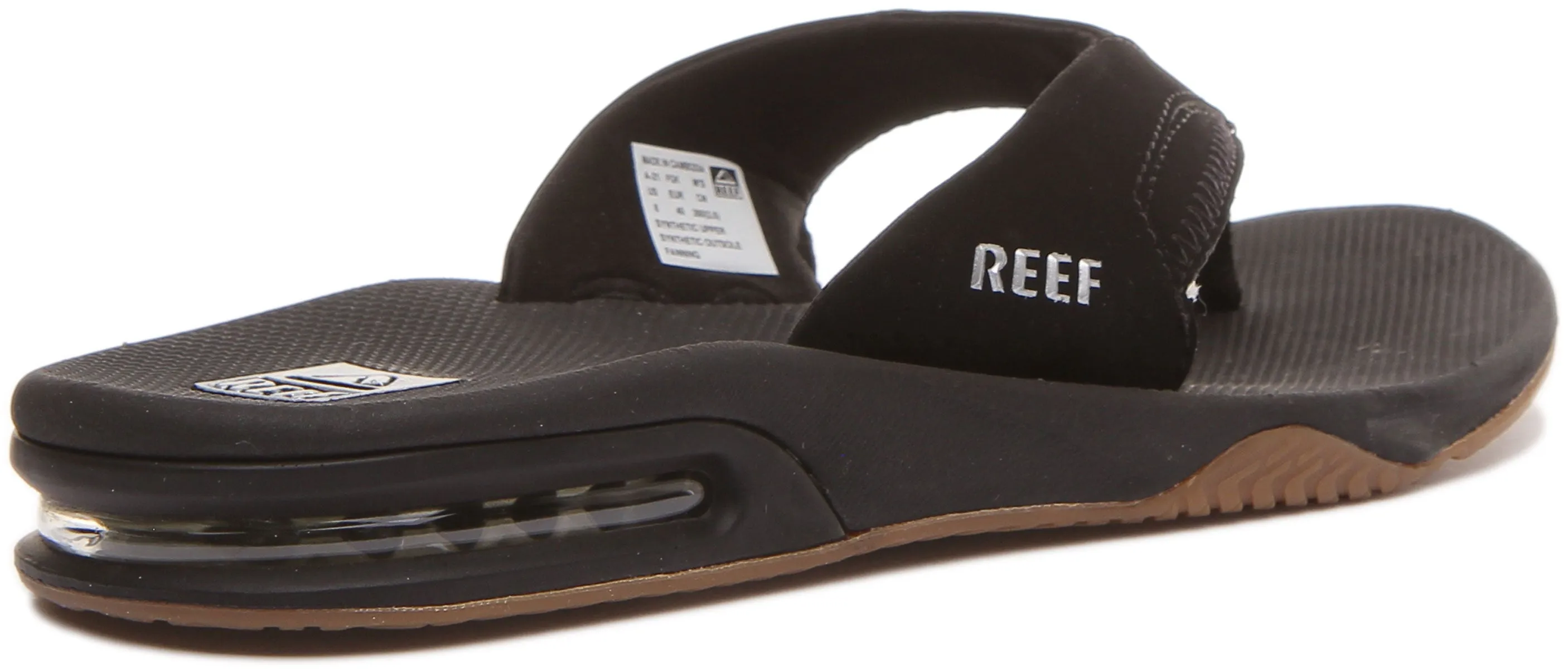 Reef Fanning In Black Silver For Men