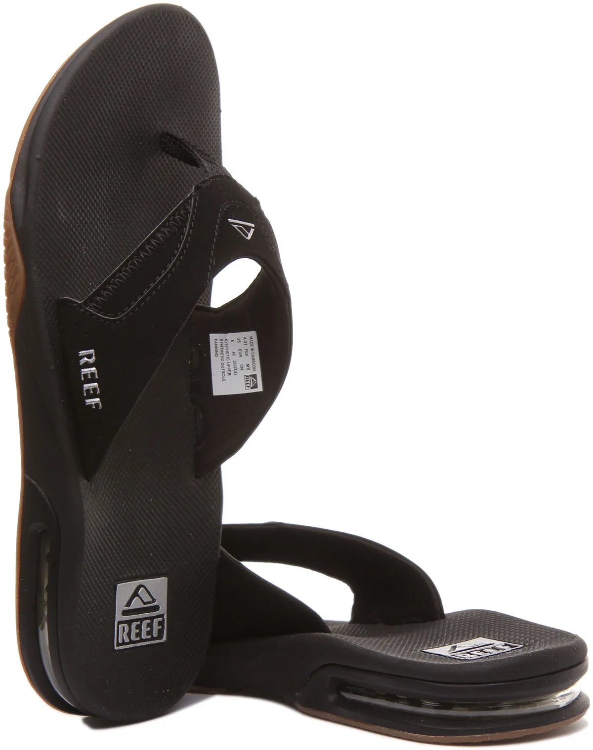 Reef Fanning In Black Silver For Men