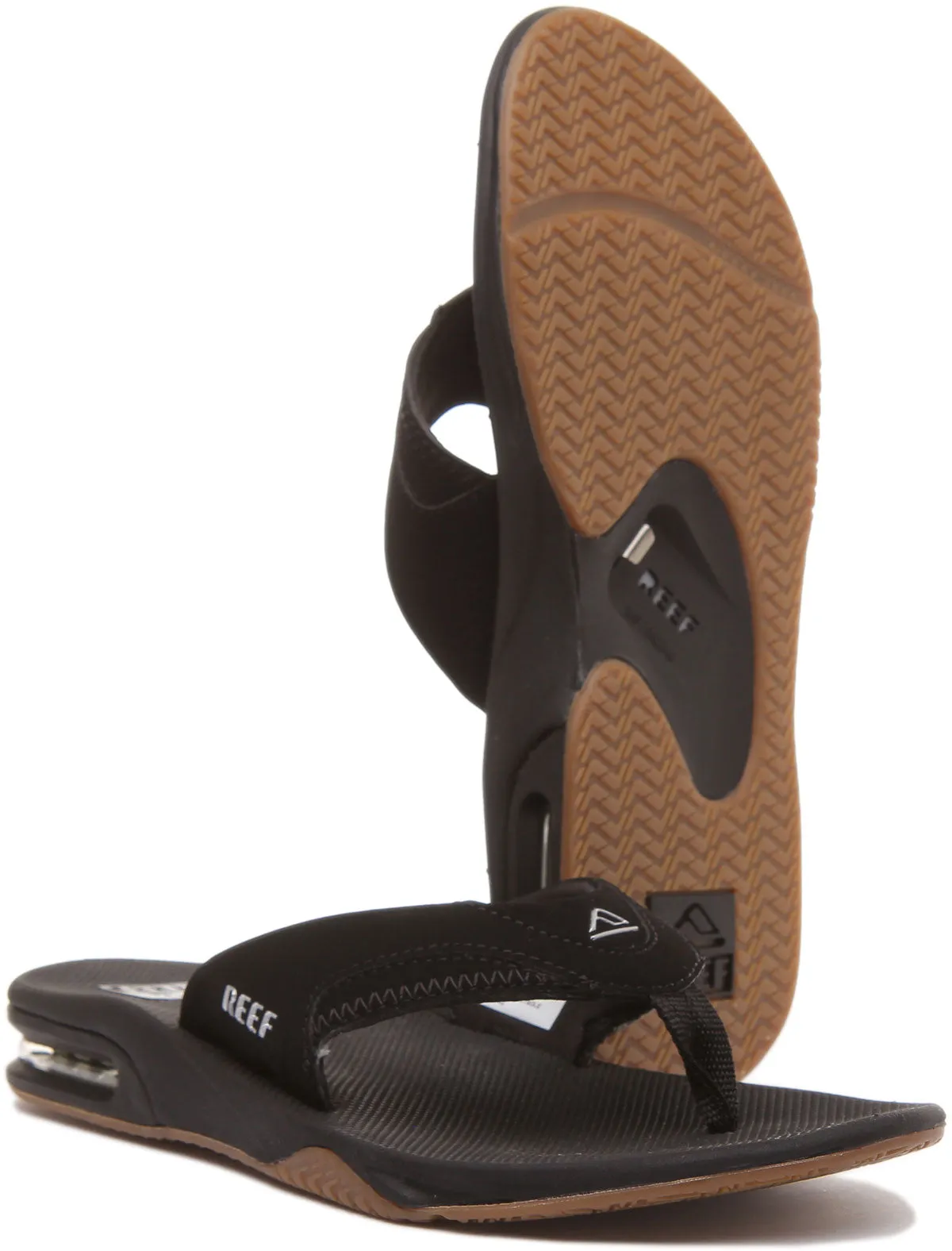 Reef Fanning In Black Silver For Men