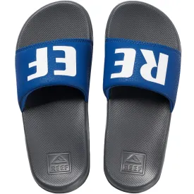 Reef Kids One Slide Sliders - Grey/Blue