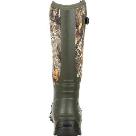Rocky Men's Sport Pro Rubber 16" WP Side Zip 1200G Insulated Hunt Boot- Realtree - RKS0383
