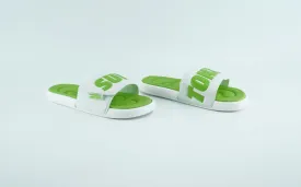 Sunz Tonz Slides for men in green and white