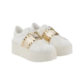 Valentino Garavani Rockstud Untitled Leather Platform Sneakers
