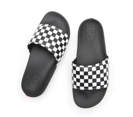 VANS La Costa Slide-Ons - (Checkerboard) True White/Black