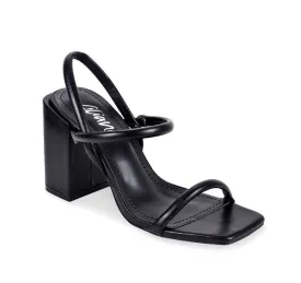 Women's Chunky heel Square Open Toe Ankle High Heel Sandals