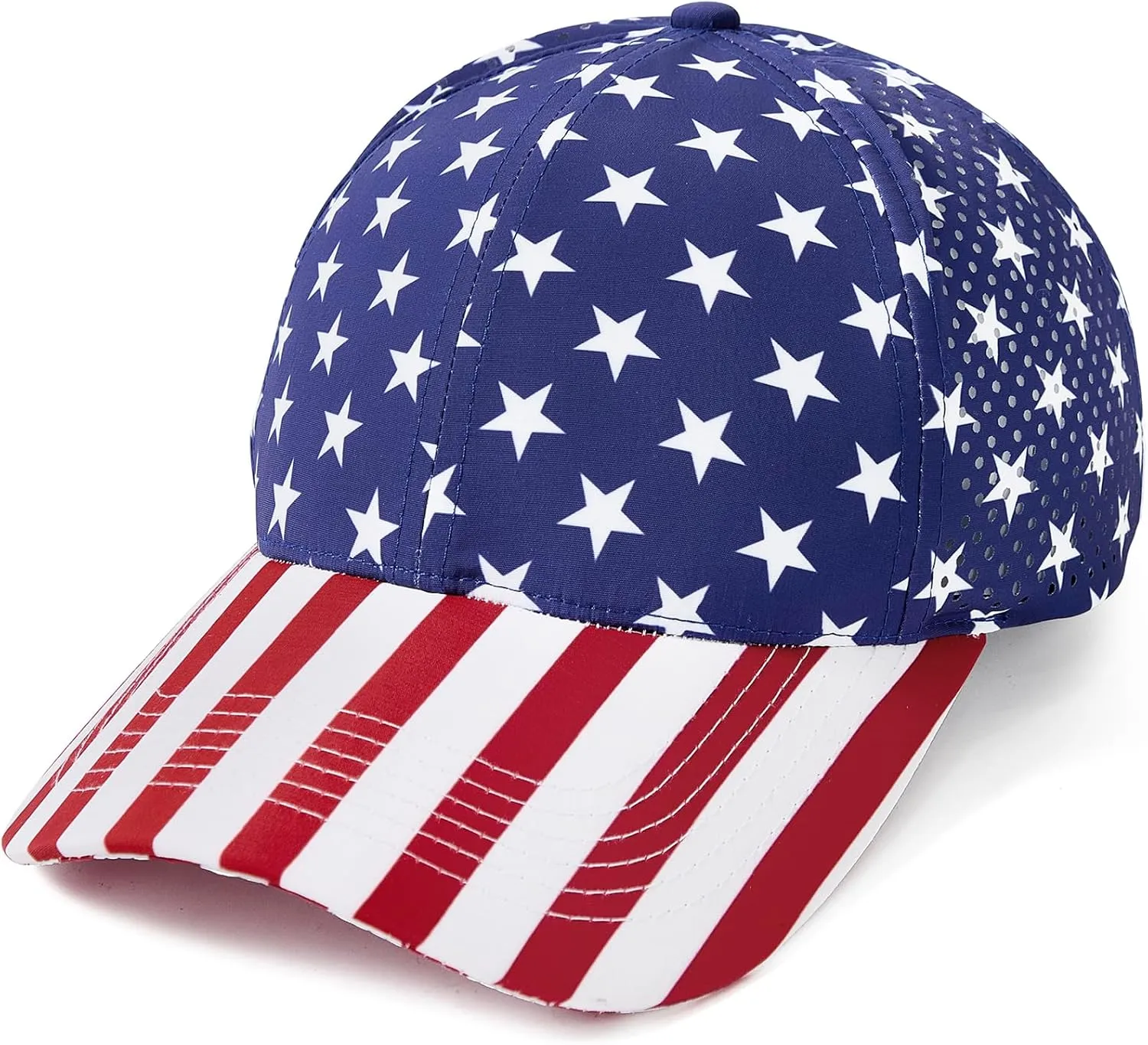 Zando USA American Flag Hats for Women Men Red White and Blue Hat 4th of July Patriotic Hats - Sun Protection, Breathable